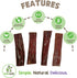 Nature Gnaws Beef Gullet Chews for Small Dogs 4-5" (20 Count) - Rawhide Free Natural Beef Jerky Treats