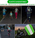 Reflective Vest with 2 Pack Reflector Armbands, Adjustable Elastic Safety Belt for High Visibility Running, Jogging,