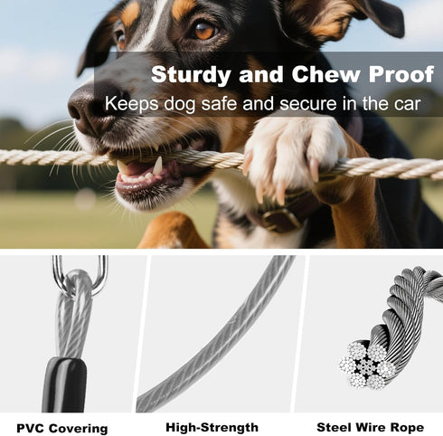 Belt,2 1 Dog Seat Belt for Car,Chew Proof Dog Car Seat in Car Harness for Dogs Safety Seat Belt,Heavy Duty Pet Seat