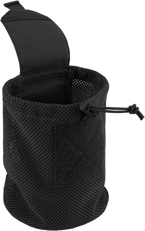PETAC GEAR Molle Drawstring Dump Pouch, Roll Up Tactical Recovery Tool Pack, EDC Storage Bag