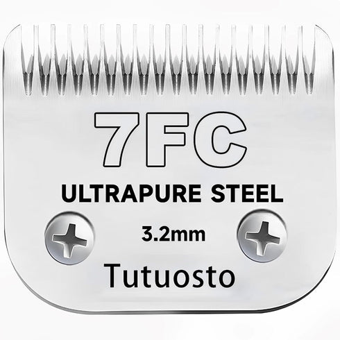 7FC Clipper Blades, Pet Grooming Replacement Blades Compatible with Andis, Wahl, Oster Dog Clippers