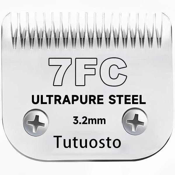 7FC Clipper Blades, Pet Grooming Replacement Blades Compatible with Andis, Wahl, Oster Dog Clippers
