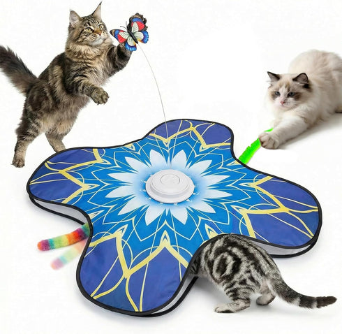 OPDEKEHA Interactive Cat Toy for Indoor Cats, Touch Activated Automatic Electronic Cat Toy