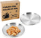 2Pcs Whisker Friendly Cat Dishes Set, 6.7" Stainless Steel Shallow Bowls, Wide Metal Food Dish for Cats, 13 OZ