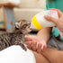 180Ml ULTECHNOVO Puppy Bottle Curved Neck Pet Feeding Bottle with Non-Slip Design Cleaning Brush Replacement
