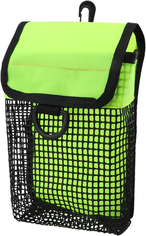 Scuba Diving Gear Bag - Finger Reel/SMB Safety Marker Buoy with Mesh Storage Pocket for Snorkeling