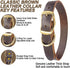 Leather Dog Collar with Heavy Duty Hardware, Full Grain Ultra Soft Genuine Cowhide, Metal Buckle, Medium (13-19" Neck)