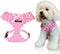 SuperBuddy Upgraded Soft Mesh Dog Harness, Lightweight Breathable Pet Harness for Outdoor Walking, Pink - Medium