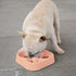 Healthy Slow Feeding Dog Bowl for French Bulldog - No Choking Dog Cat Food Water Bowl with Four-Leaf Clover Pattern