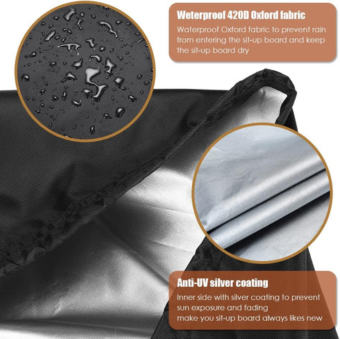 Gicov Sit-Up Board Cover Weight Bench Cover Outdoor Waterproof with Handle and Drawstring Fitness Bench Protector