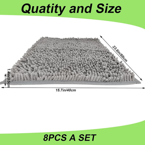 Wensdr 8 12 20 inches pcs Soft Chicken Nesting Pads for Laying Eggs Chenille Velvet Nesting Pads for Chicken Coop Warm