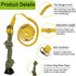 Dog Bungee Tug Toy, Durable Interactive Rope Toy Hanging from Tree for Small, Medium, Large Dogs, Outdoor Tug of War