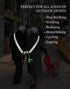 Reflective Sash - High Visibility Safety Gear for Walking at Night, Reflective Dog Walking Gear for Outdoor Activities