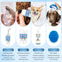 Pet Grooming Deodorizing Wipes for Dogs & Cats, Essential Supplies Set: Teeth, Ears, Eyes, Paw Cleaner, Balm, Rinse