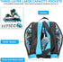 Qavctw Ice Skate Roller Skate Bag with T Tool, Adjustable Shoulder Strap, Top Handle, Premium Oxford Cloth