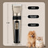 HEAPETS Dog Grooming Clippers, Low Noise, Electric Quiet, Adjustable Clipper Comb, Rechargeable Cordless Dog Hair