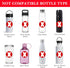 Linkidea 16.9/20Fl Oz, 16.9Fl Oz, (1 Pack/Black) Disposable Water Bottle Sleeve Compatible with Smartwater Evian