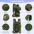 YUDODO Pet Dog Front Carrier - Adjustable Easy-Fit Backpack for Small Medium Dogs, Cats, and Rabbits (M, Army Green)