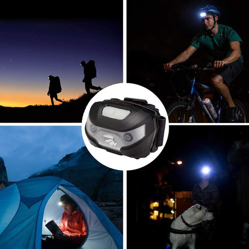Lepro 3 Pack Rechargeable LED Headlamp - Super Bright Head Lamp with 5 Modes for Camping & Hiking, IPX4 Waterproof with