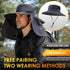 Fishing Hat for Men & Women, Outdoor UV Waterproof Wide Brim Bucket Hat, UPF50+ Sun Hat with Neck Flap