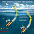 Otowaving Dry Snorkel Set for Adults, Panoramic View Snorkel Gear, Anti-Fog Tempered Glass Swim Mask, Snorkel Kit