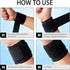 Nextpal 2 Pcs Sports Wrist Wraps for Weightlifting, Carpal Tunnel Wrist Brace with Adjustable Compression, Gym