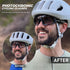 KAPVOE Photochromic Cycling Glasses, Men Women Mountain Bike Sunglasses for Clear MTB Riding