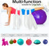 Lxnoap Fitness Exercise Sport Yoga Ball Inflator Kit with 10 Stopper Plug Pins, 2 Removers, 2 Nozzles