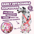 3 Pack Pet Soft Dog Diapers Female with Suspenders, Reusable Female Dog Diapers for Heat, Dog Period Panties for Doggie