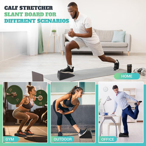Slant Board for Calf Stretching - 5 Adjustable Angles Incline Board for Squat Wedge, 480 lbs Weight Capacity