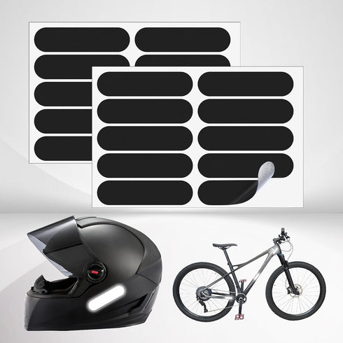 cobee 10 Pcs Reflective Stickers for Helmets, Motorcycle Helmets Decals Reflective Stickers, Bike Sticker
