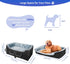 55 lbs INFANZIA Dog Car Booster Seat, Elevated Pet Car Seats for Large Medium Dogs with Safety Leash, Washable Lookout