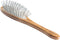 Style & Detangle Pet Brush - Alloy Pin with Pure Bamboo Handle, Medium Oval, Dark Finish, Model A9-DB