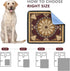 2 Pack 48"x48" Qeils Washable Pee Pads, Reusable Puppy Pads Super Absorbent Leakproof Dog Training Pads, Non-Slip Wee
