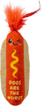 Catstages Hotdog Kicker Toy with Catnip and Dental Mesh, Hot Dog Shape,