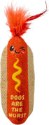 Catstages Hotdog Kicker Toy with Catnip and Dental Mesh, Hot Dog Shape,
