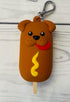Pocketbac Holder for Hand Sanitizer - Corn Dog Design