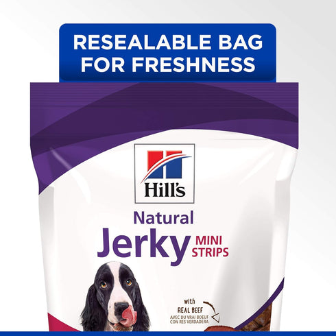 7.1 oz Hill's Dog Treats, Jerky Strips, Healthy Dog Snacks, Mini Strips Beef Jerky
