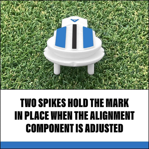 Alignment Ball Mark Putting Alignment Aid Tool - Golf Ball Marker - Rotate to Aim - Golf Gift Accessory for Men & Women