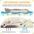 KSIIA Large Orthopedic Dog Bed, Waterproof Plush Washable Dog Bed with Egg Crate Foam, Removable Cover, Nonskid Bottom,