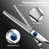 Saccison 4 1 Professional in Dog & Cat Grooming Scissors Kit with Safety Round Tips,Sharp & Durable,Dog Shears