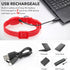 Illumifun Light Up Collar for Small Dogs, USB Rechargeable LED Dog Collar Glow in The Dark, Adjustable Cat Collar Light