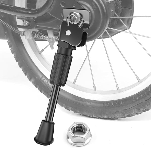 SEISSO Premium Steel Bicycle Kickstand for 20 Inch Kids Bike, Rear Side Support for 20" Wheel