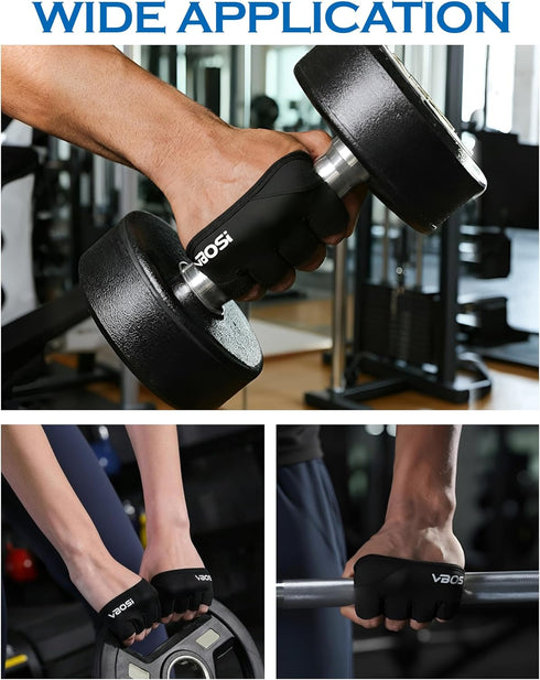 FitDA Weight Lifting Gloves, Short Micro Workout Gloves for Men & Women, Grip Pads with Full Palm Protection,Great