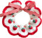Litwlly Cat Collar Cute Strawberry Pattern Scarf Adjustable Kitten Bib Bow Tie Collars