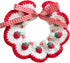 Litwlly Cat Collar Cute Strawberry Pattern Scarf Adjustable Kitten Bib Bow Tie Collars