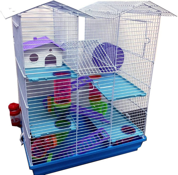 Large 5-Floor Twin Towner Play Tube Habitat Syrian Hamster Rodent Gerbil Mouse