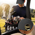 Hafhue The Golf Father Black Gold Golf Ball Marker with Magnetic Hat Clip - Funny Gifts for Men Dad Grandpa