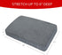 Dog Bed Covers Soft Plush Replacement Washable Grey, Waterproof Liner 36x27 Inches, Cover Only