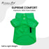 Dog Polo Shirts - Solid Green, Summer Pullover - Button Collar, XXS by Parisian Pet